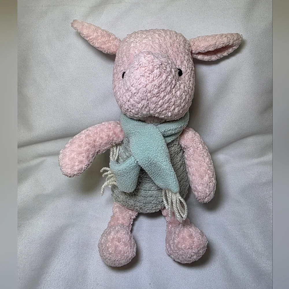 Vintage The Disney Store Stuffed Plush Chenille Winnie The Pooh Piglet Doll